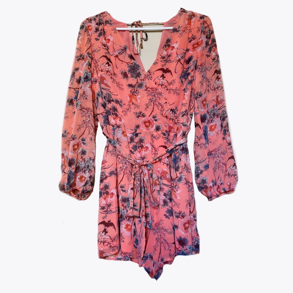 Light Orange Floral Romper